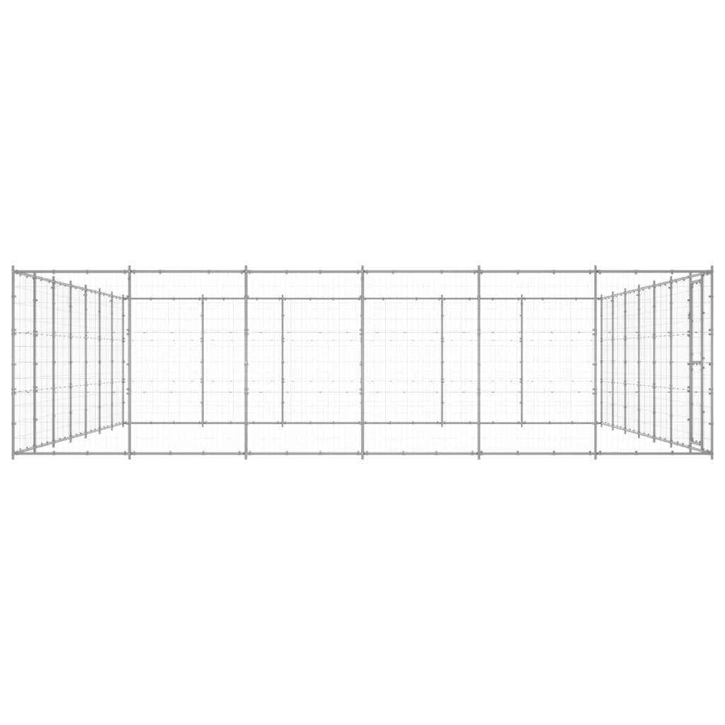 Perrera de exterior de acero galvanizado 50,82 m²