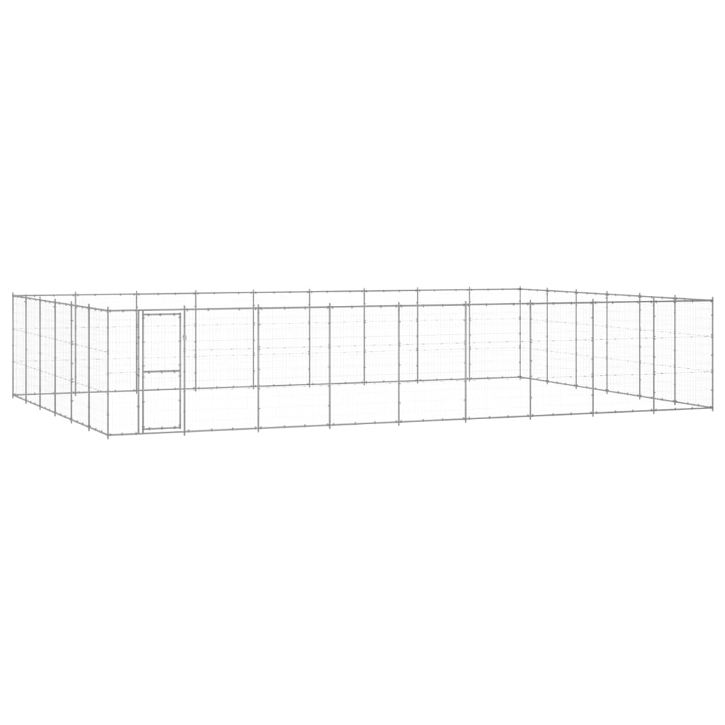 53.24 m² Galvanized Steel Outdoor Dog Kennel