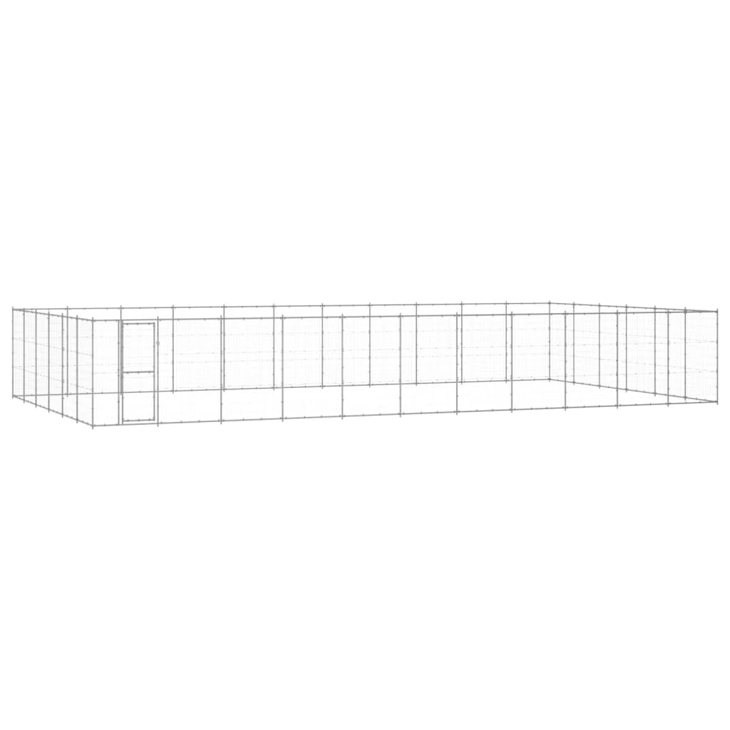 53.24 m² Galvanized Steel Outdoor Dog Kennel