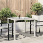 Mesa de jardín de ratán sintético beige 123x60x74 cm