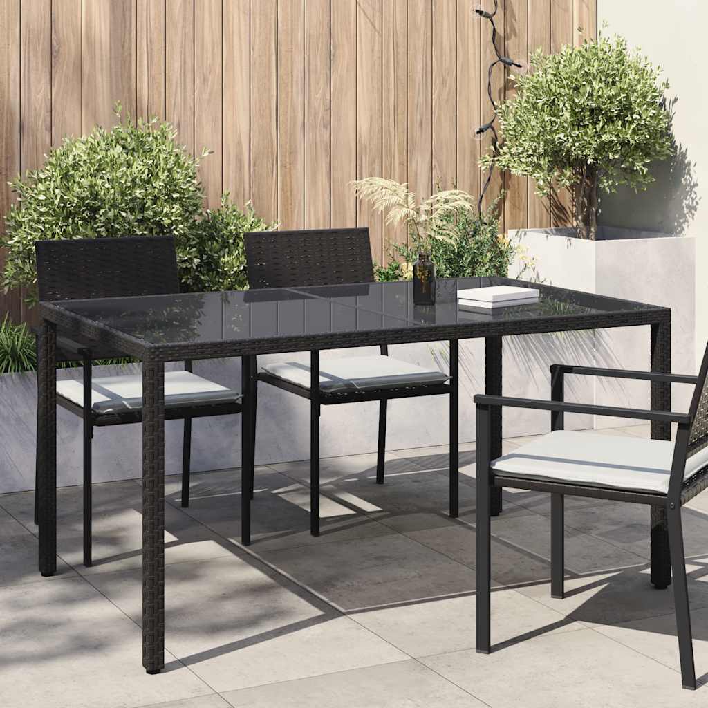 Mesa de jardín de ratán sintético beige 123x60x74 cm