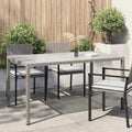 Mesa de jardín ratán sintético negro 90x90x75 cm