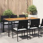 Mesa de jardín de ratán sintético gris 90x90x75 cm