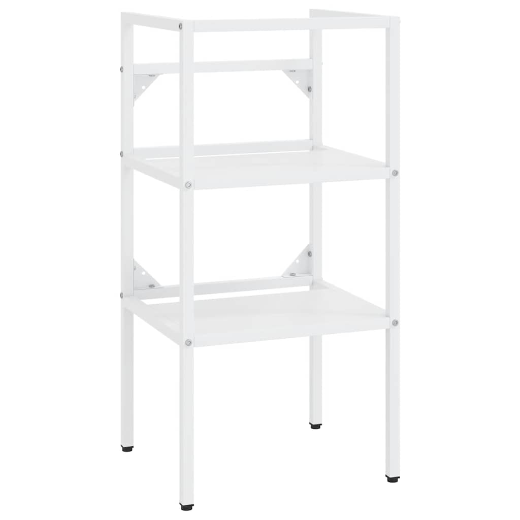 Estructura de lavabo de hierro blanco 40x38x31 cm