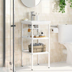 Estructura de lavabo de hierro blanco 40x38x31 cm
