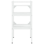 Estructura de lavabo de hierro blanco 40x38x31 cm