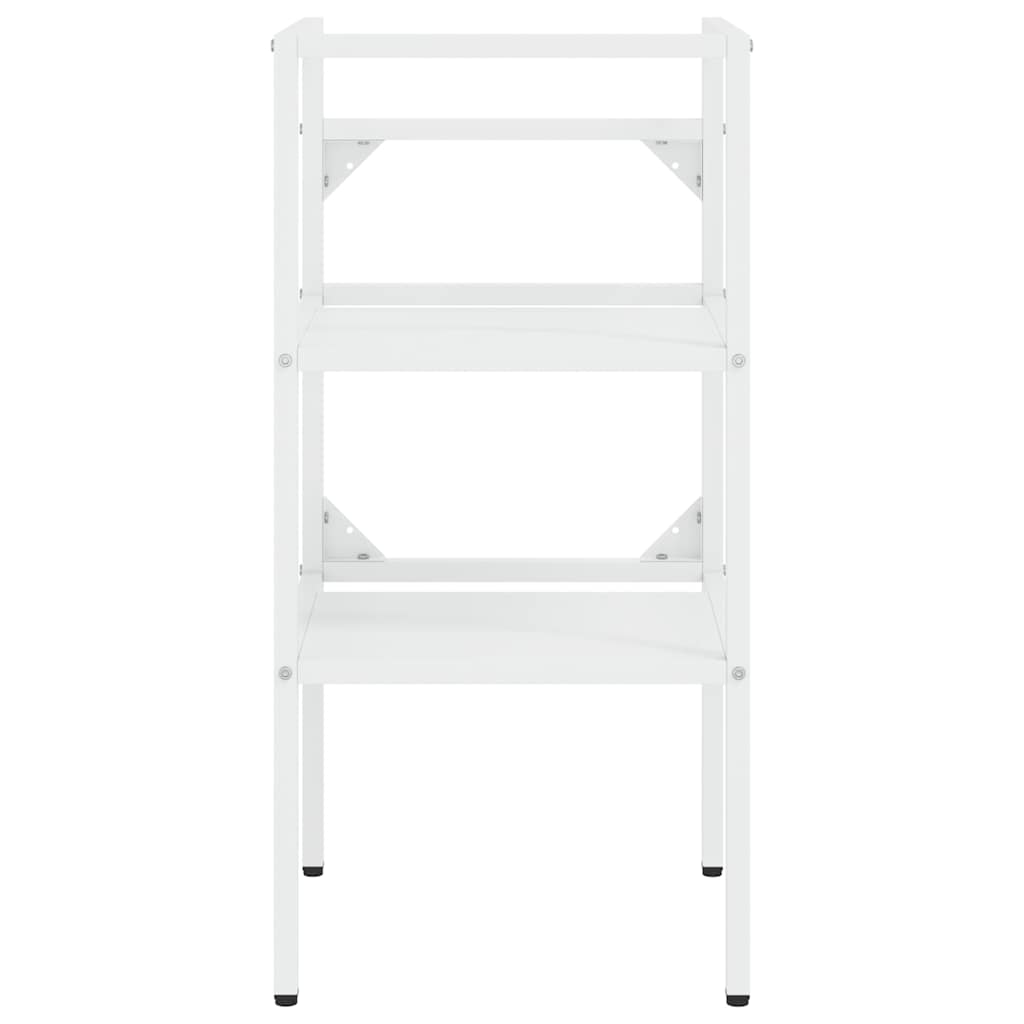 Estructura de lavabo de hierro blanco 40x38x31 cm