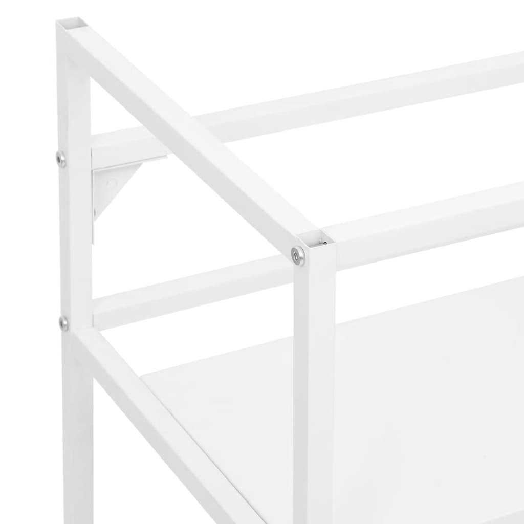 Estructura de lavabo de hierro blanco 40x38x31 cm