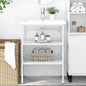 White iron sink structure 40x38x31 cm