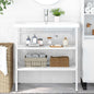 White iron sink structure 40x38x31 cm
