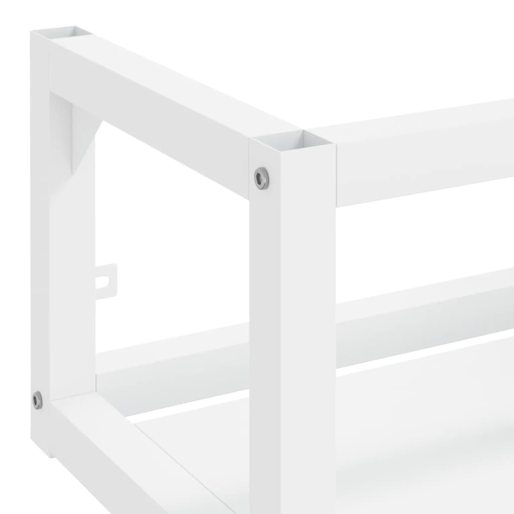 Estructura de lavabo suspendido hierro blanco 40x38x31 cm