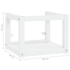Estructura de lavabo suspendido hierro blanco 40x38x31 cm