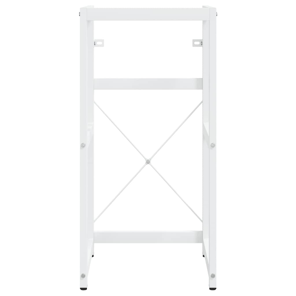 Estructura de lavabo de hierro blanco 40x38x31 cm