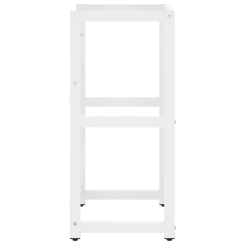 Estructura de lavabo de hierro blanco 40x38x31 cm