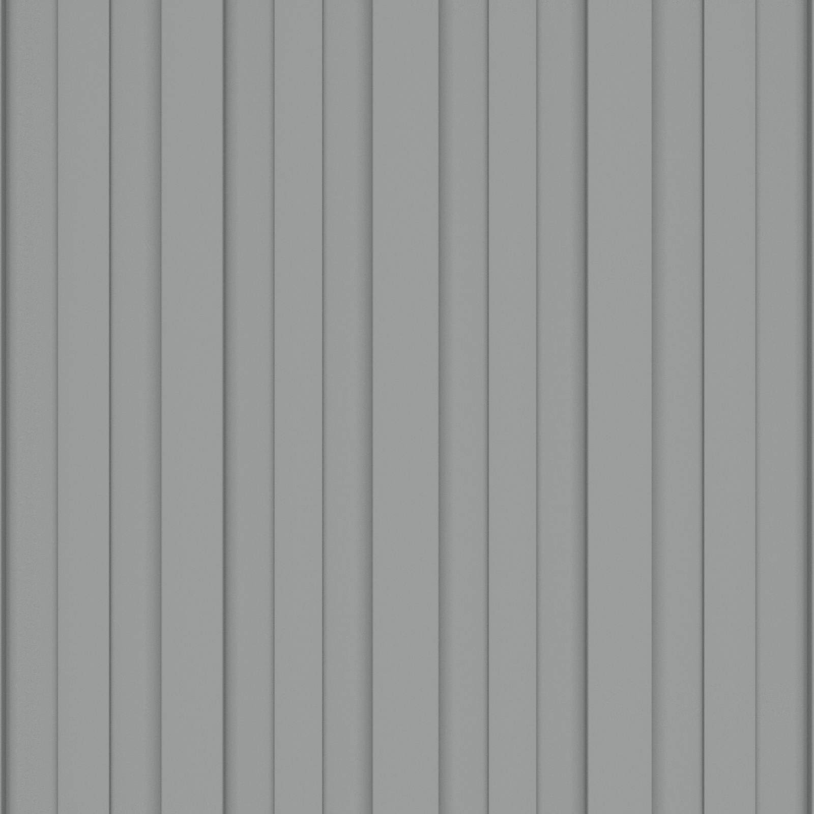 Panel de techo 12 pcs Gris 100 x 45 cm Acero galvanizado