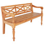 Banco Batávia madeira de mogno castanho-claro 123 cm