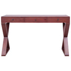 Escritorio ordenador madera maciza caoba 115x47x77 cm
