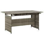 Set de muebles de jardín 2 pzas y cojines ratán sintético gris