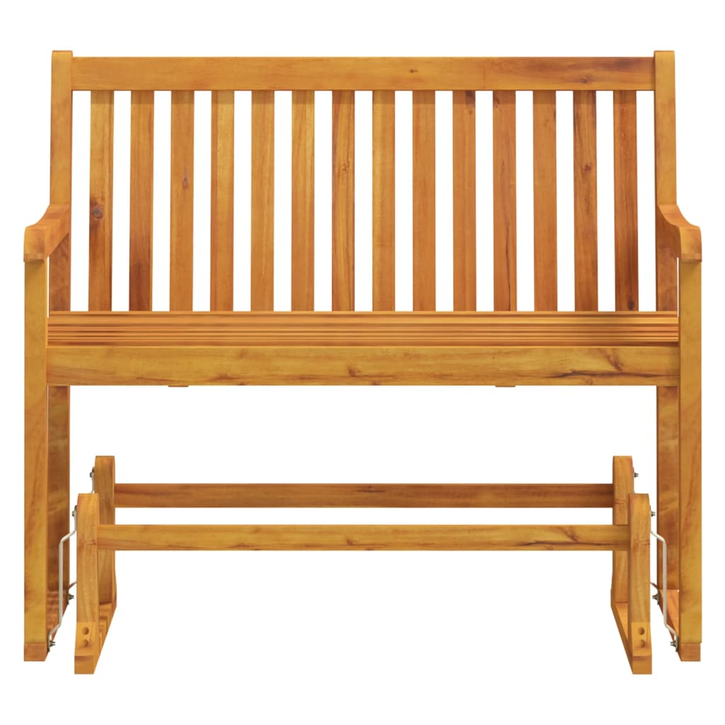 Banco balancín de jardín 110 cm madera maciza acacia