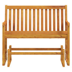 Banco balancín de jardín 110 cm madera maciza acacia