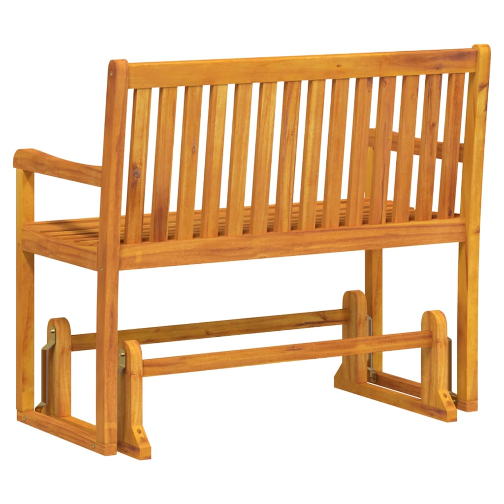 Banco balancín de jardín 110 cm madera maciza acacia