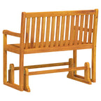 Banco balancín de jardín 110 cm madera maciza acacia