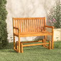 Banco balancín de jardín 110 cm madera maciza acacia