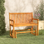 Banco balancín de jardín 110 cm madera maciza acacia