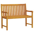 Banco de jardín 110 cm madera maciza acacia
