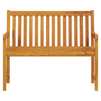 Banco de jardín 110 cm madera maciza acacia