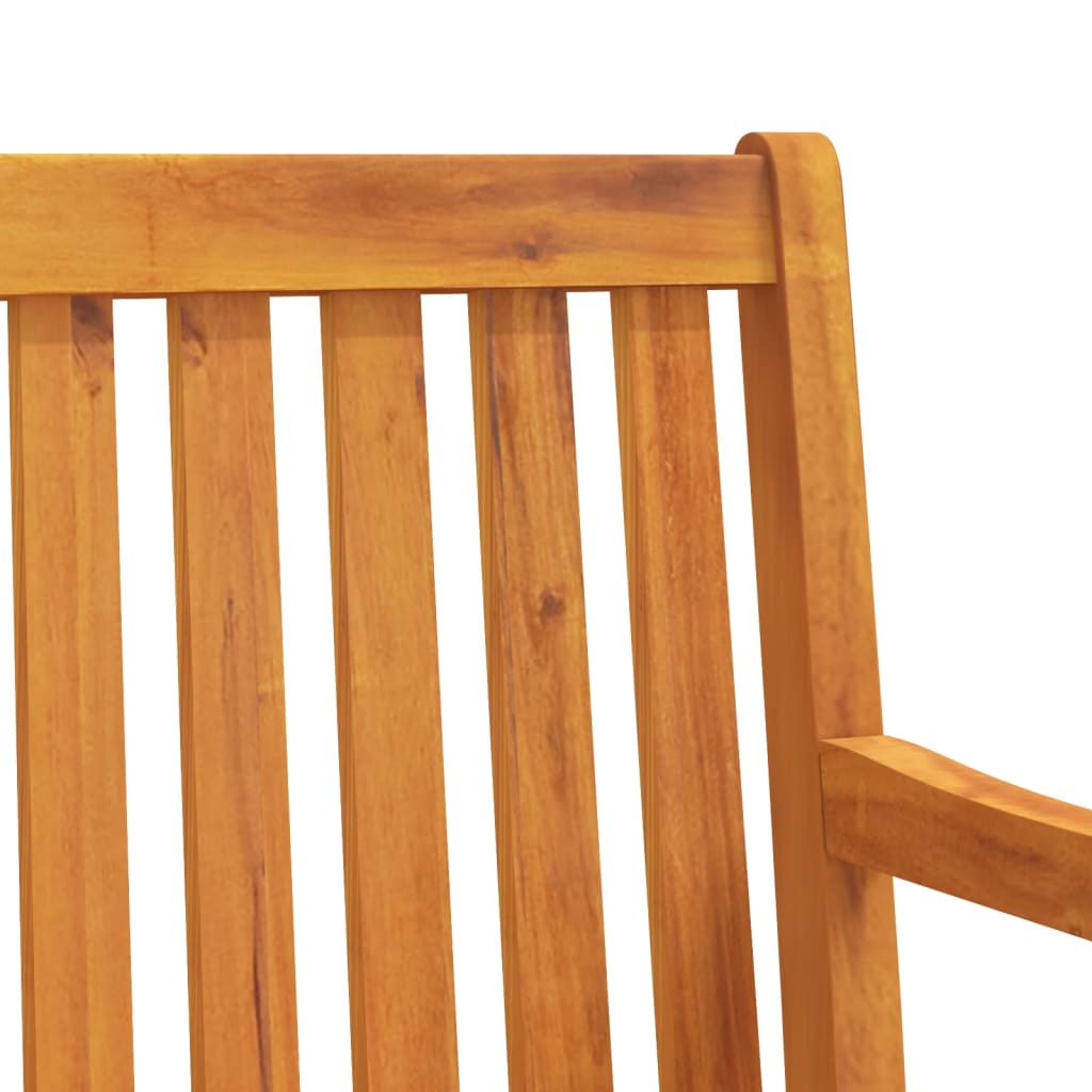 Banco de jardín 110 cm madera maciza acacia