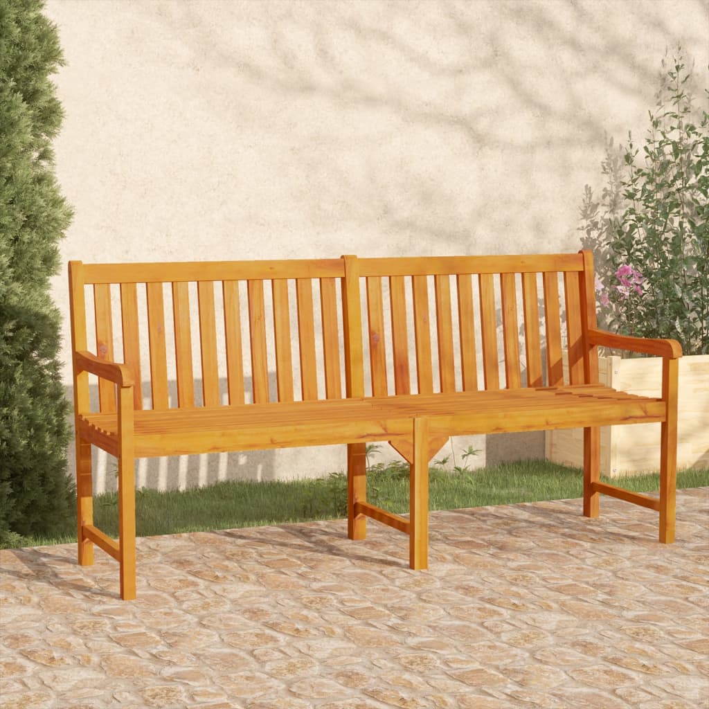 Banco de jardín 110 cm madera maciza acacia