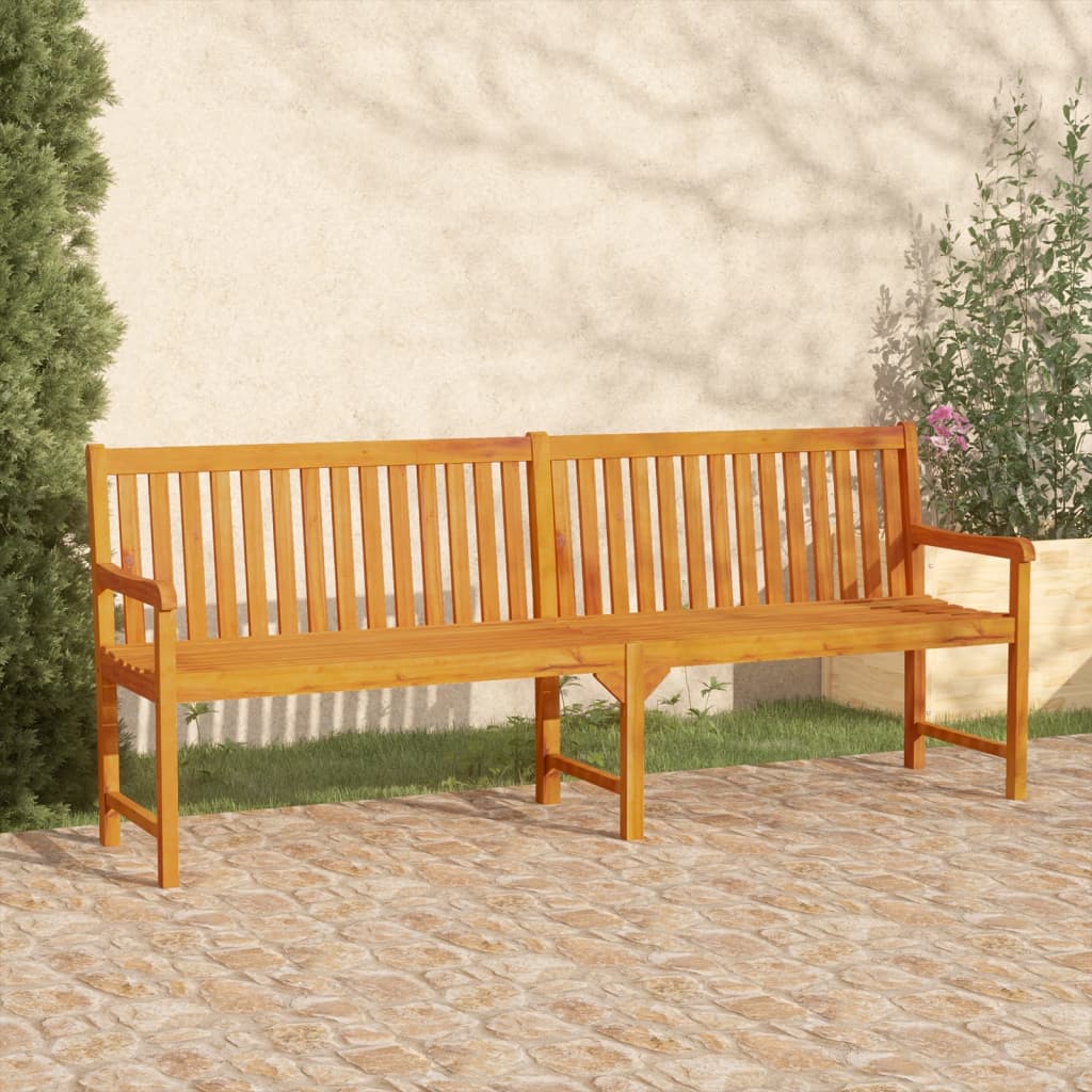 Banco de jardín 110 cm madera maciza acacia