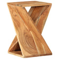 Mesa auxiliar madera maciza de acacia 35x35x55 cm