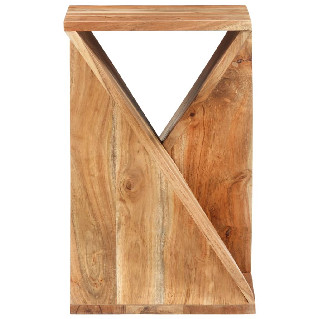 Mesa auxiliar madera maciza de acacia 35x35x55 cm