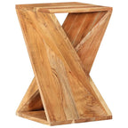 Mesa auxiliar madera maciza de acacia 35x35x55 cm