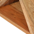 Mesa auxiliar madera maciza de acacia 35x35x55 cm