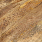 Mesas apilables 2 unidades madera rugosa de mango