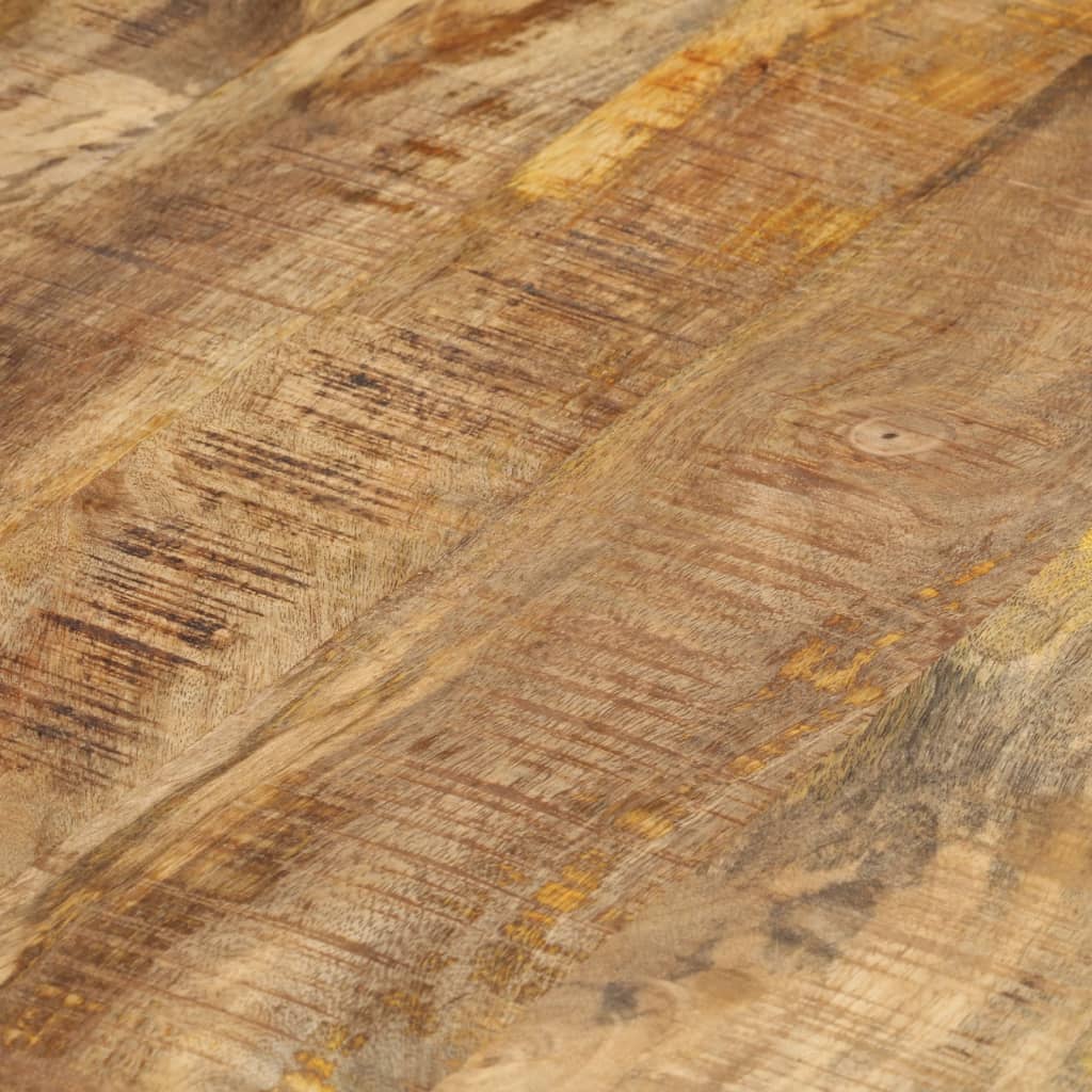 Mesas apilables 2 unidades madera rugosa de mango
