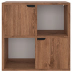 Estantería de madera de ingeniería marrón roble 60x27,5x59,5cm