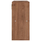 Estantería de madera de ingeniería marrón roble 60x27,5x59,5cm