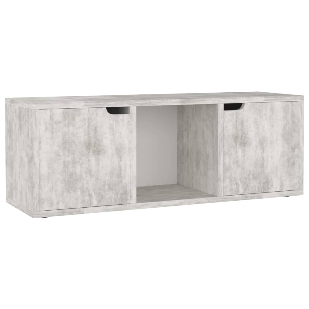 Mueble de TV madera de ingeniería hormigón 88,5x27,5x30,5 cm