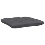 Muebles de jardín 3 pzas con cojines negro madera maciza pino