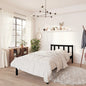 Cama sin colchón madera maciza de pino marrón cera 100x200 cm