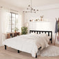 Cama sin colchón madera maciza de pino marrón cera 100x200 cm