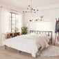 Cama sin colchón madera maciza de pino marrón cera 100x200 cm