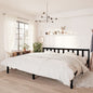 Cama sin colchón madera maciza de pino marrón cera 100x200 cm