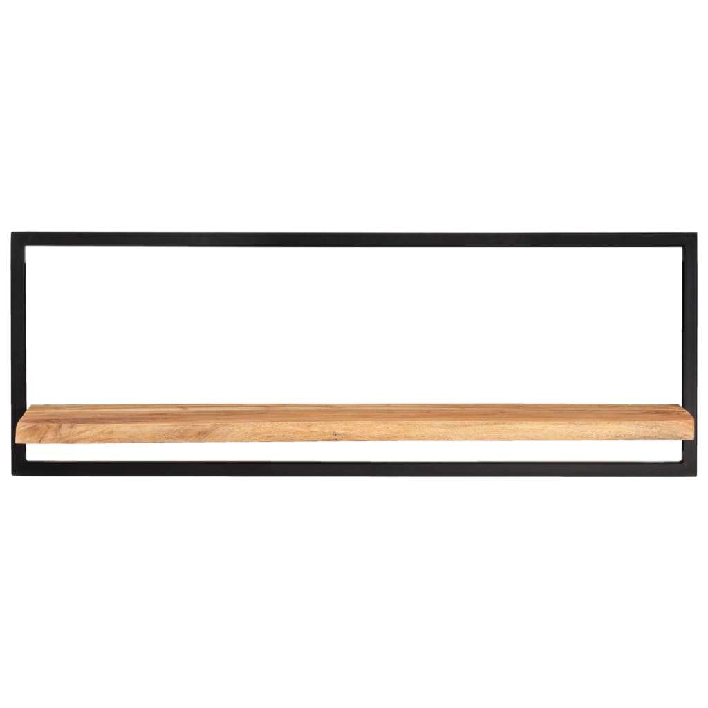 Estantes de pared 2 unidades madera maciza acacia 100x24x35 cm