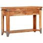 Mesa consola de madera maciza de acacia 110x34x74 cm
