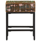 Mesa auxiliar madera maciza reciclada 40x30x51 cm